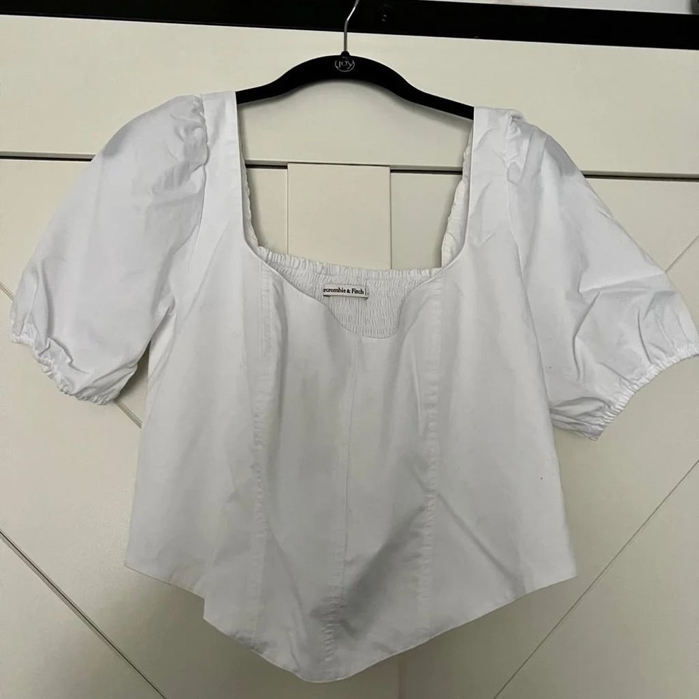 Abercrombie and Fitch white corset top
